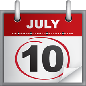 Image of July 10 Calendar page